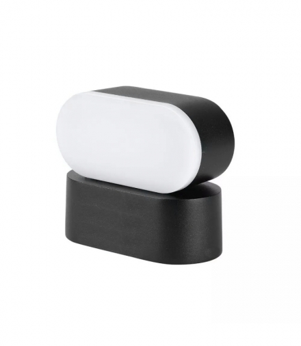 Kinkiet Ścienny V-TAC 6W LED Czarny IP65 Obrotowy 350st VT-816 4000K 660lm