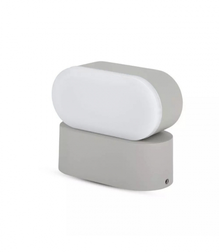 Kinkiet Ścienny V-TAC 6W LED Szary IP65 Obrotowy 350st VT-816 3000K 660lm