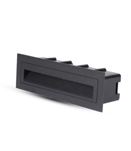 Oprawa Schodowa LED VT-856 230V prostokąt czarna barwa neutralna IP54
