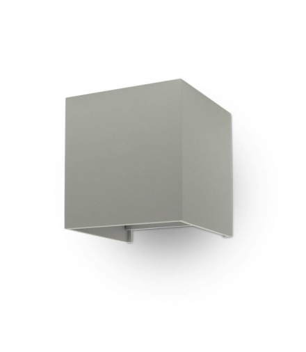 Kinkiet Ścienny V-TAC 12W LED Góra/Dół Regulowany Chip BRIDGELUX Szary Kwadrat IP65 VT-759-12 3000K 1100lm