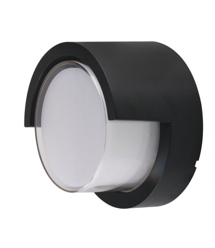 Kinkiet Ścienny V-TAC 12W LED IP65 Czarny Okrągły VT-827 4000K 650lm