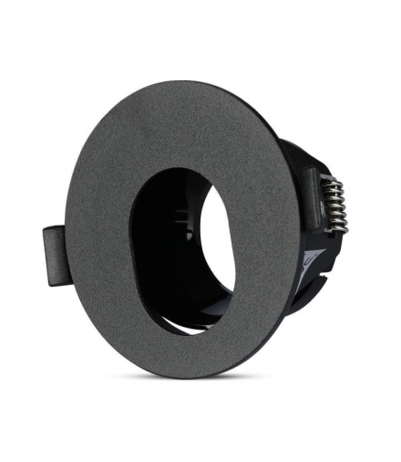 Oprawa Oczko V-TAC GU10 Asymetryczna Wpuszczana Czarna Okrągła VT-874 3 Lata Gwarancji