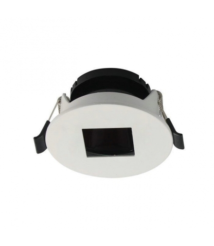 Oprawa Oczko V-TAC GU10 Okrągła z kwadratem Biały+Czarny VT-883 3 Lata Gwarancji