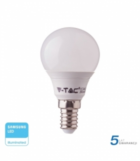Żarówka LED E14 7W P45, Chip SAMSUNG, Zimna, Barwa:6400K, Trzonek:E14 V-TAC 865