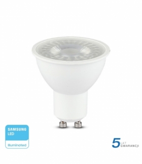 Żarówka LED GU10 8W, Chip SAMSUNG, Neutralna, Barwa:4000K, Kąt 110 stopni, Trzonek:GU10 V-TAC 873
