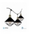Girlanda Ogrodowa 6xE27 3metry Czarny MAT Siatka LOFT IP65 V-TAC VT-717S 5 Lat Gwarancji