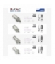 Oprawa Uliczna LED V-TAC SAMSUNG CHIP 30W Soczewki 110st 120lm/W VT-34ST 6400K 3600lm 5 Lat Gwarancji