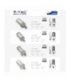 Oprawa Uliczna LED V-TAC SAMSUNG CHIP 150W Soczewki 110st 120lm/W VT-154ST 6400K 18000lm 5 Lat Gwarancji