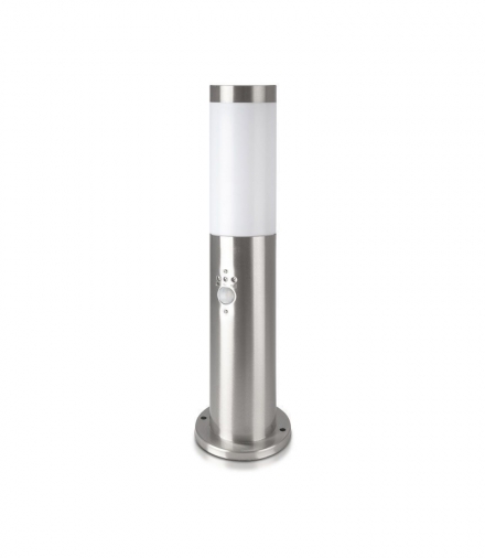 Słupek Ogrodowy V-TAC 45CM Stal Szczotkowana Czujnik Ruchu E27 VT-838