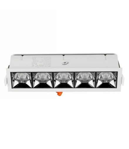 Oprawa V-TAC Downlight SAMSUNG CHIP 20W UGR19 CRI90+ 12st VT-2-21 2700K 1600lm 5 Lat Gwarancji