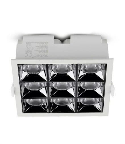 Oprawa V-TAC Downlight SAMSUNG CHIP 36W UGR19 CRI90+ 36st VT-2-36 4000K 2880lm 5 Lat Gwarancji