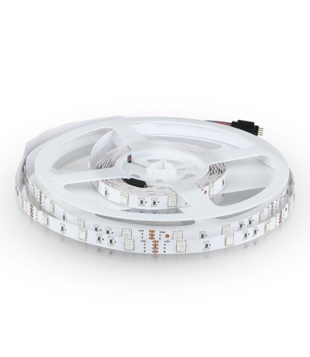 Taśma LED V-TAC SMD5050 150LED IP20 4,8W/m VT-5050 RGB 500lm