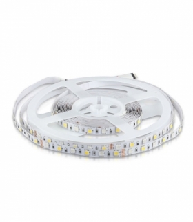 Taśma LED V-TAC SMD5050 300LED RGBW IP20 9W/m VT-5050 6400K+RGB 900lm