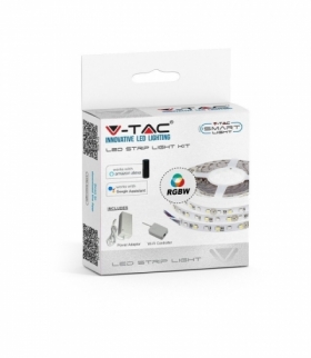 Zestaw LED V-TAC 10W 5050/60 W WiFi Controler IP20 Zestaw kompatybilny z ALEXA i GOOGLE HOME VT-5050 RGBW 1000lm