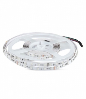 Taśma LED V-TAC SMD5050 300LED 24V IP20 5mb 9W/m VT-5050 RGB 1000lm