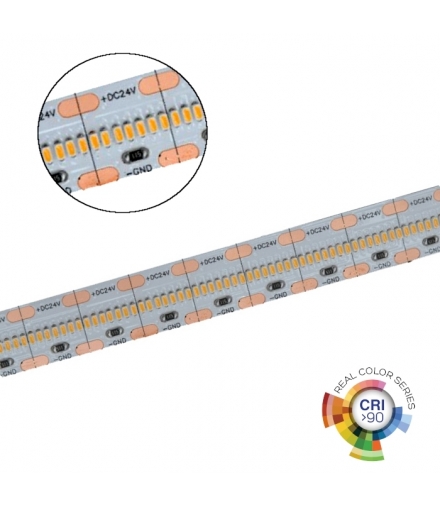 Taśma LED V-TAC SMD2110 3500LED 24V IP20 5mb CRI90+ 21W/m 150lm/W VT-2110 3000K 2000lm