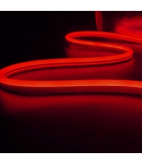 Neon Flex V-TAC 24V IP68 10mb Cięcie co 5cm 6,5W/m IP68 VT-554 Czerwony 260lm