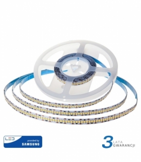 Taśma LED V-TAC SAMSUNG CHIP 2835 1200LED 24V IP20 Rolka:10mb 15W/m VT-2835 6000K 1600lm 3 Lata Gwarancji