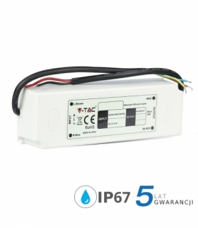 Zasilacz LED V-TAC 100W 12V 8.3A IP67 Hermetyczny Filtr EMI VT-22105 5 Lat Gwarancji