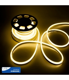 Neon LED V-TAC SAMSUNG CHIP 12V 5mb IP65 10W/m 120LED/m VT-55 3000K 300lm 3 Lata Gwarancji