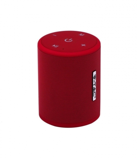 Przenośny Głośnik Bluetooth Micro USB Wysokiej jakości przewód 1500mah Czerwony V-TAC VT-6244