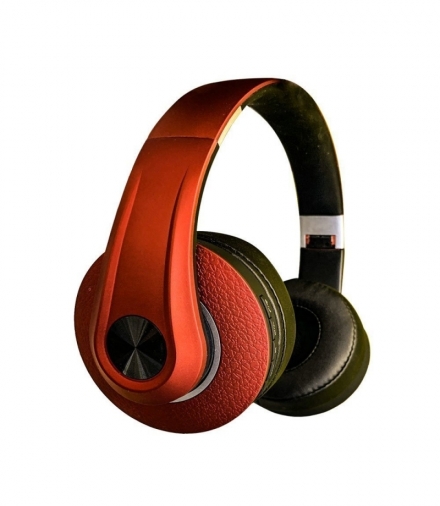 Bezprzewodowe Słuchawki Bluetooth Regulowany Pałąk 500mAh Czerwone VT-6322