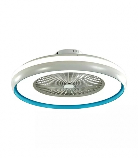 Wentylator Sufitowy 45W LED Pilot RF CCT Niebieski VT-5022 3000lm