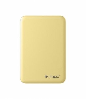 Power Bank V-TAC 5000 Mah Żółty 63x94x15mm VT-3503