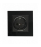 Gniazdo Szklane 16A Czarne 86x86mm V-TAC VT-5711