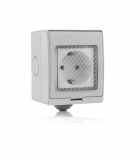Gniazdo Hermetyczne WiFi IP54 V-TAC Amazon Alexa, Google Home, Nest VT-5000