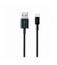 Przewód Micro USB V-TAC Typ C 1M Czarny Seria Srebrna VT-5322