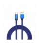 Przewód Micro USB V-TAC Typ C 1M Niebieski Seria Ruby VT-5342