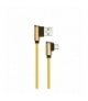 Przewód Micro USB V-TAC 1M Złoty Wtyk Kątowy Seria Diamond VT-5361