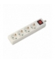 Przedłużacz 4 gniazda z włącznikiem V-TAC (3G 1.5MM2 X 5M) Biały VT-1114