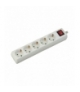 Przedłużacz 5 gniazd z włącznikiem V-TAC (3G 1.5MM2 X 5M) Biały VT-1115