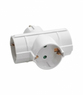 Rozgałęźnik 3x 3-stronny 10/16A 250V V-TAC Biały VT-1008