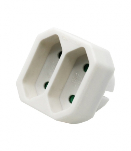 Rozgałęźnik 2 wtyczki płaskie 2.5A V-TAC VT-1022