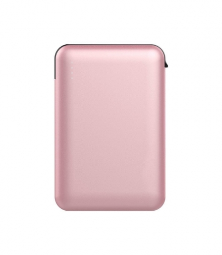 Power Bank V-TAC 5000mah Z przewodem Wskaźnik LED Różowy VT-3510