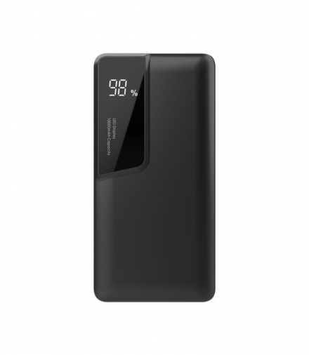 Power Bank V-TAC 10000mah Wyświetlacz USB Type C Czarny VT-3511