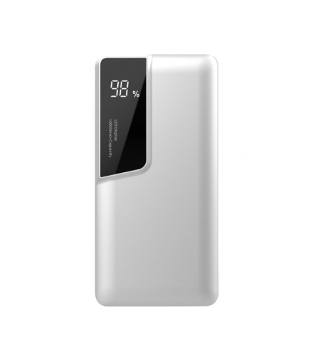 Power Bank V-TAC 10000mah Wyświetlacz USB Type C Biały VT-3511