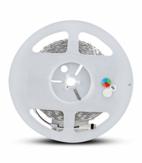 VT-5050 60 10W Zestaw Taśma LED z zasilaczem, Kompatybilny z Amazon Alexa i Google Home, Barwa RGB+W, IP20 (BS Wtyczka)