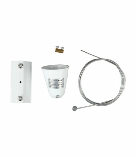 Zawiasie do szyny szynoprzewodów 1m, Biały