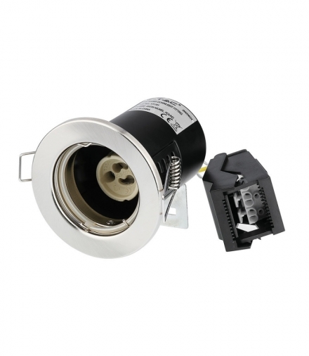 VT-701 Oprawa wpuszczana Spot, Trzonek GU10, Okrągła, IP20, Satynowy Nikiel