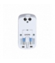 Uniwersalny adapter podróżny z zabezpieczeniem przeciwprzepięciowym z portem 2xUSB 2A