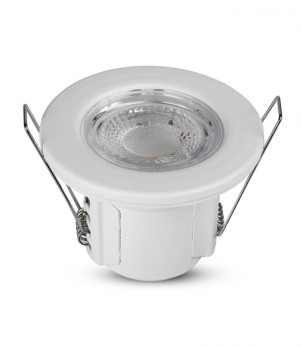 VT-885 5W Oprawa wpuszczana Spot, Ognioodporność min 30-60-90, Chip SAMSUNG, Barwa 3000K, Biały, Opk. 10 szt.