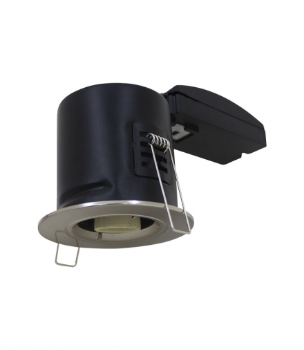 VT-703 Oprawa wpuszczana downlight GU10, Ognioodporność min 30-60-90, Źródło zamykane pierścieniem, Nikiel