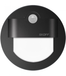 RUEDA CZARNA PIR 120 Oprawa LED z czujnikiem ruchu barwa zimna