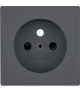 Q.x Płytka czołowa do gniazda z uziemieniem, antracyt aksamit, lakierowany Berker 3965766076