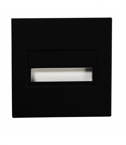 Oprawa LED SONA kwadratowa PT 14V DC CZARNA - biała ciepła