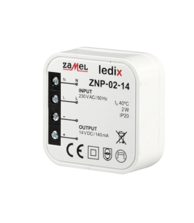 Zasilacz LED dopuszkowy 14V DC 2W